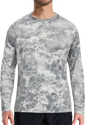 LOOGU Mens Hunting Camo Shirt Lightweight, Camouflage Shirts for Men Long Sleeve Shirt for Fishing Hiking Camping