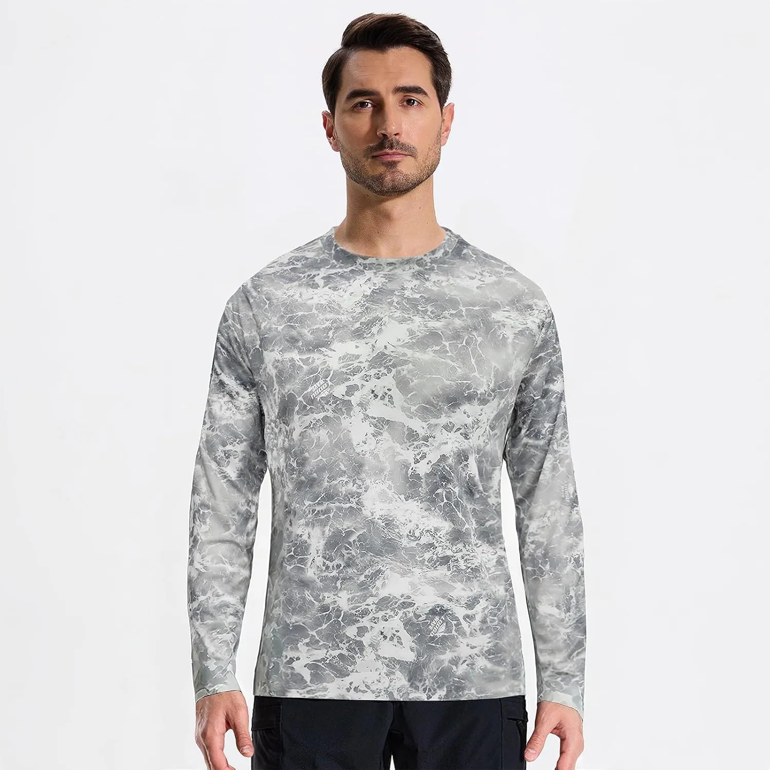 LOOGU Mens Hunting Camo Shirt Lightweight, Camouflage Shirts for Men Long Sleeve Shirt for Fishing Hiking Camping