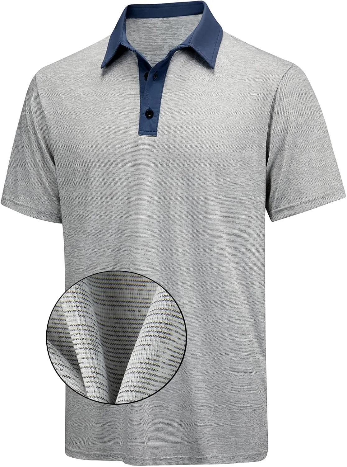 M&F EVENMINE Mens Polo Shirt Quick Dry Performance Short Sleeve Shirts Golf Shirt for Men