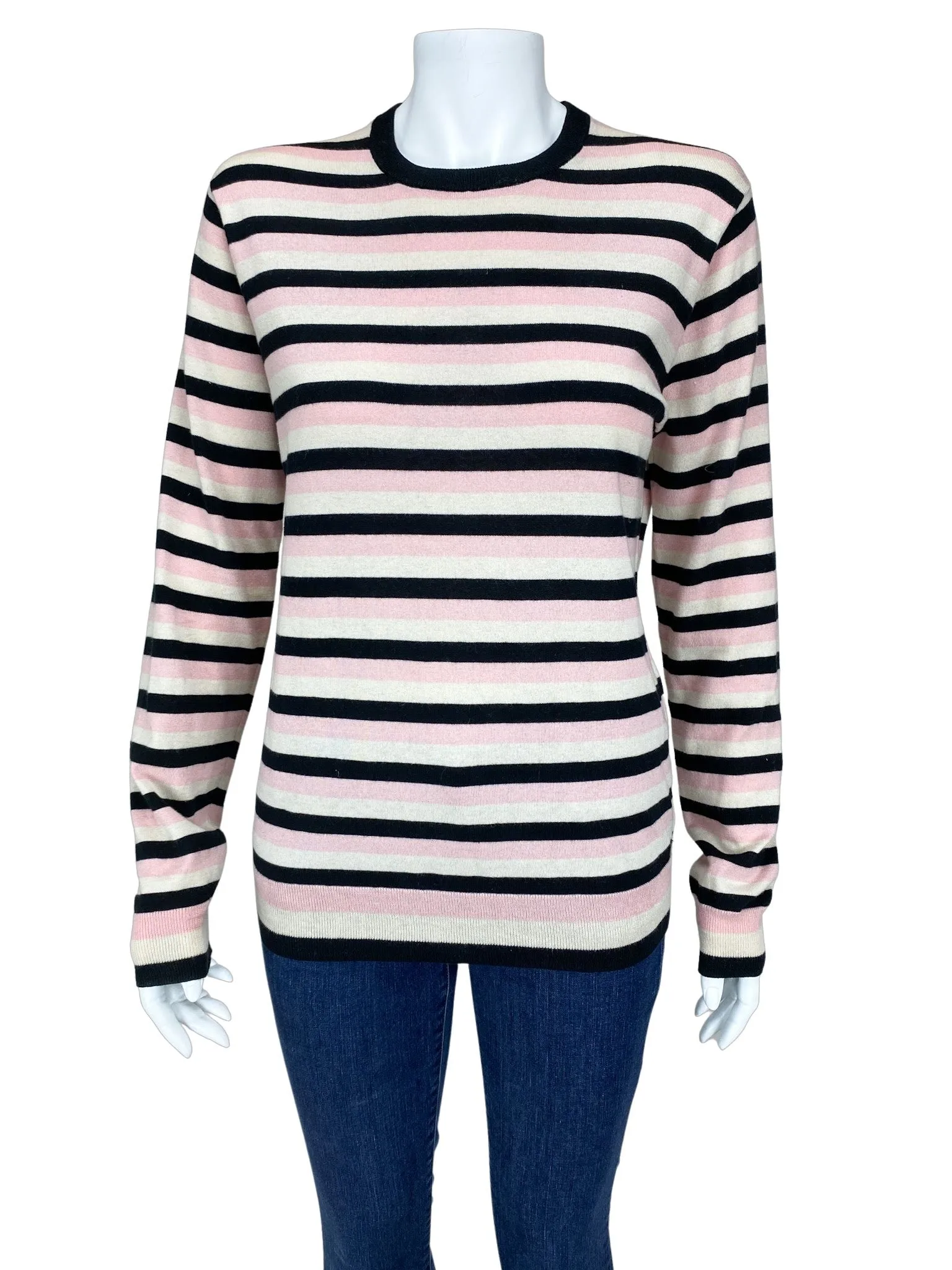 Marc by Marc Jacobs Women's Striped Sweater Pink Multi Size S