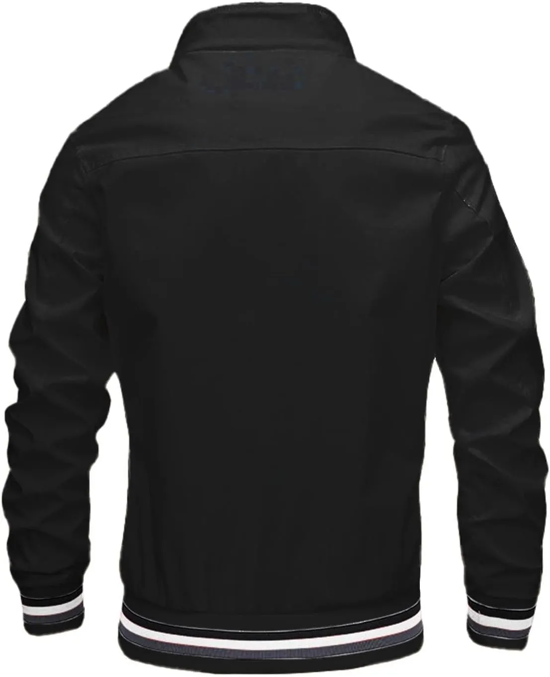 Mens 2 Pieces Tracksuits Full Zip Running Jogging Sweatsuit Athletic Sports Set Stripe Print Jacket & Sweatpants