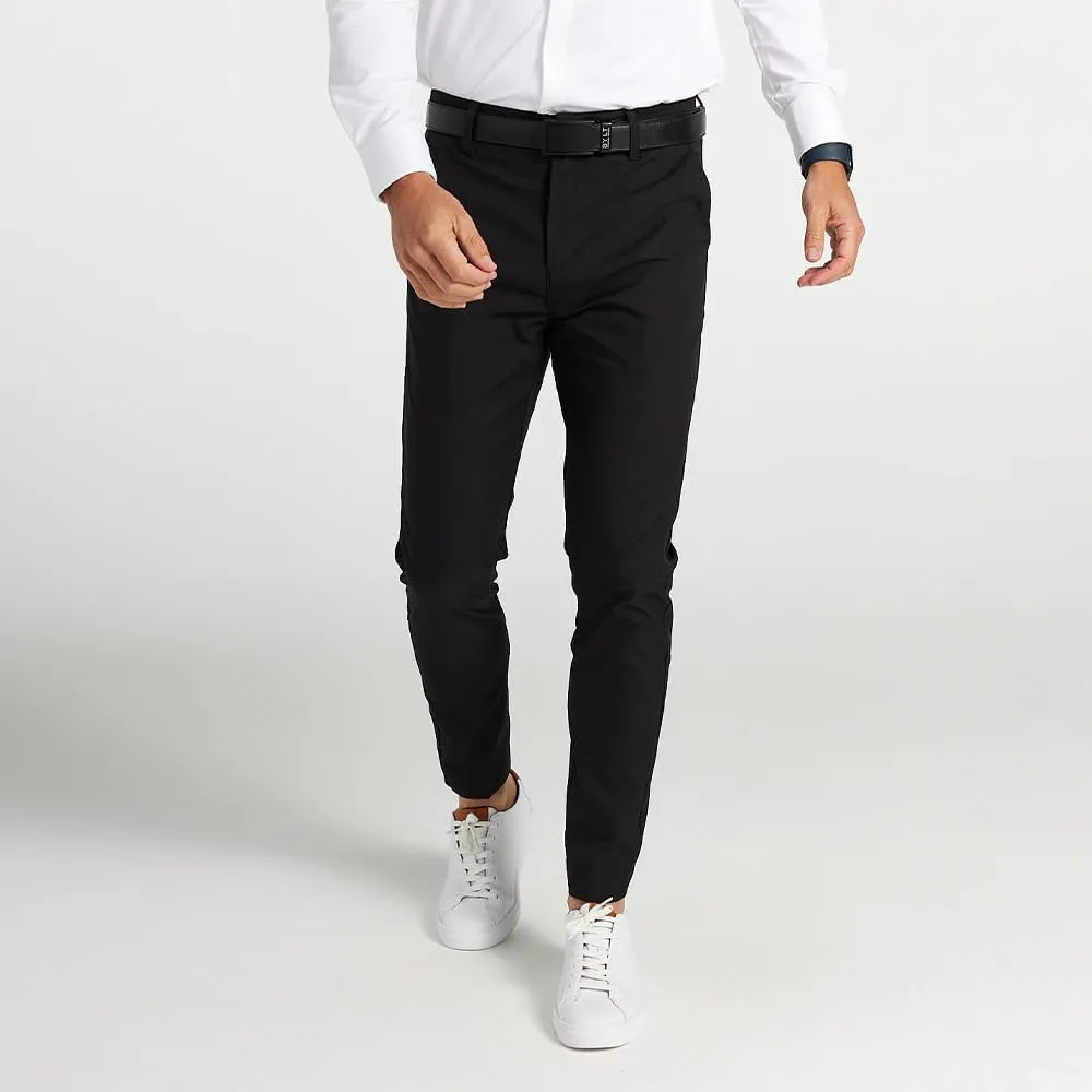 Men's Exec Pants  Tapered Fit Stretch Slacks, Wrinkle Resistant Suit Trousers, Business Casual Office Bottoms for Men