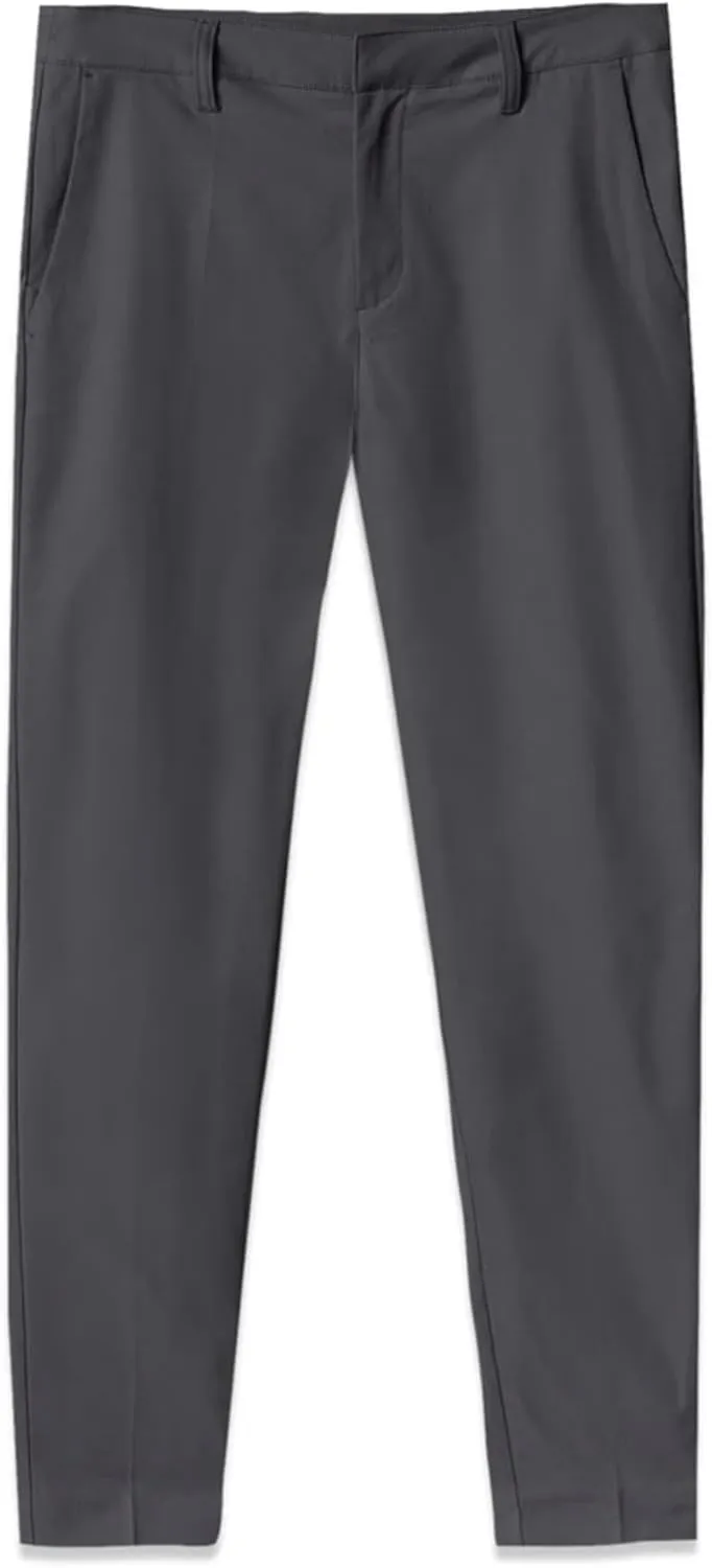Men's Exec Pants  Tapered Fit Stretch Slacks, Wrinkle Resistant Suit Trousers, Business Casual Office Bottoms for Men