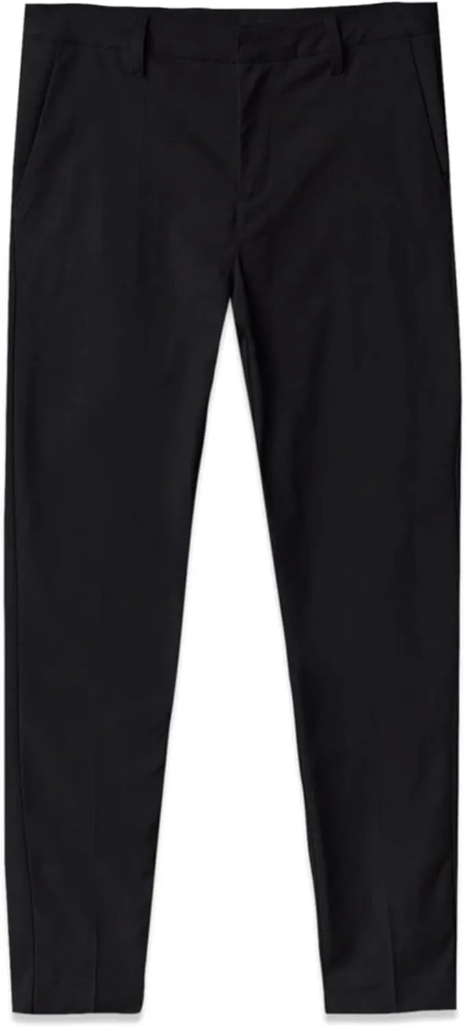 Men's Exec Pants  Tapered Fit Stretch Slacks, Wrinkle Resistant Suit Trousers, Business Casual Office Bottoms for Men