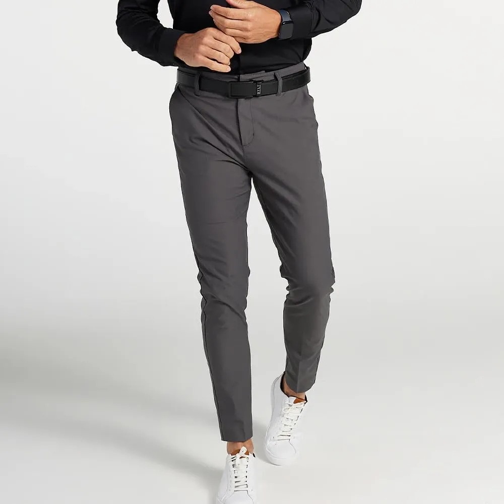 Men's Exec Pants  Tapered Fit Stretch Slacks, Wrinkle Resistant Suit Trousers, Business Casual Office Bottoms for Men