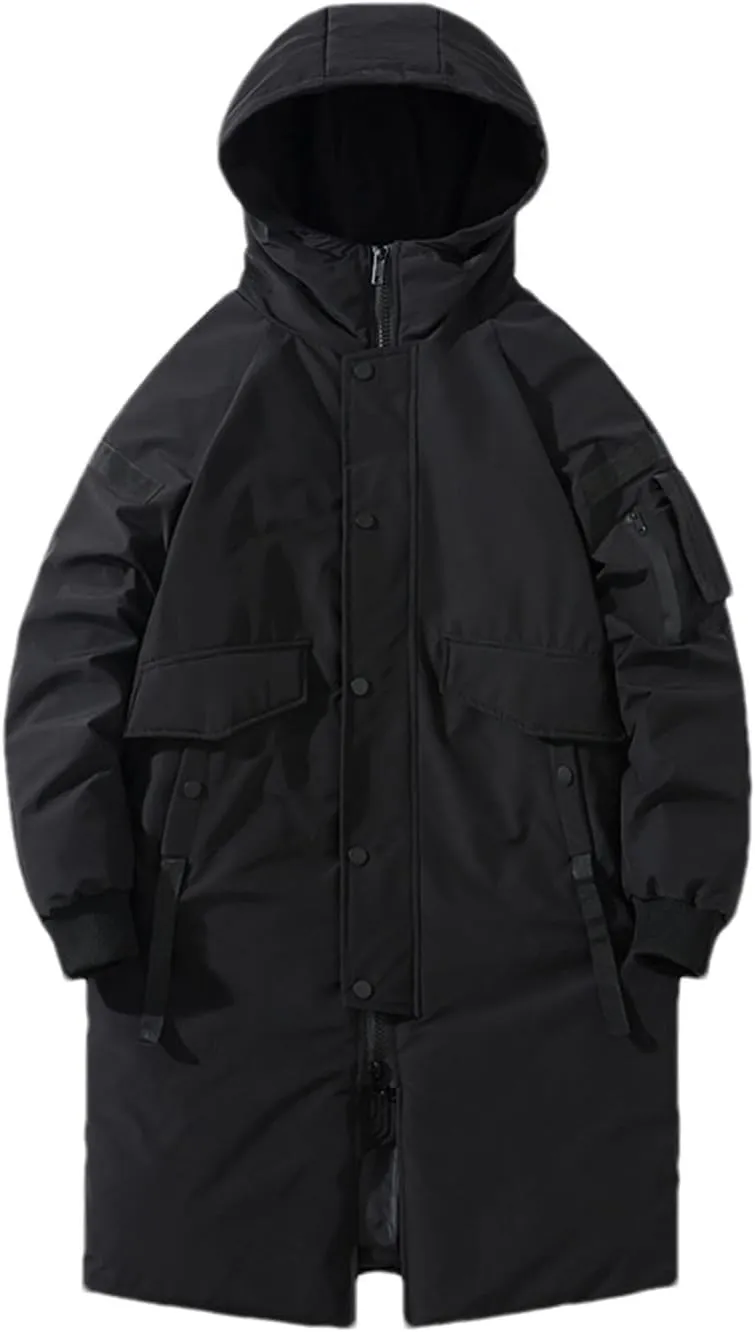 Men's Long Coat Winter Cotton Padded Jacket Men Hooded Man Parkas Outerwear Loose Thick Warm Winter Coats