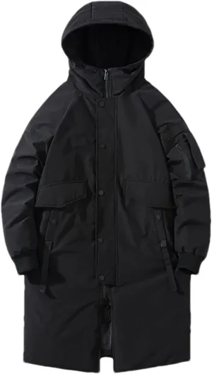 Men's Long Coat Winter Cotton Padded Jacket Men Hooded Man Parkas Outerwear Loose Thick Warm Winter Coats