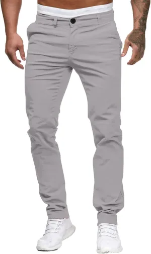 Mens Slim Fit Dress Pants Business Casual Work Suit Pants Formal Dress Trousers Comfort Stretch Flat-Front Chino Golf Pants
