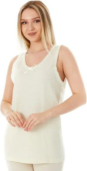 Merino Wool Tunic Tank Top for Women | 185 Lightweight Base Layer, Scoop Neck Thermal Undershirt