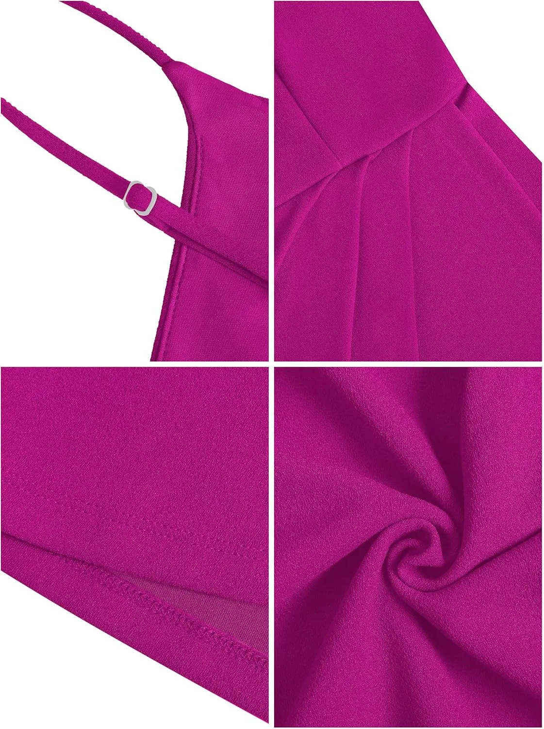 Missufe Women's Sleeveless Spaghetti Strap V Neck Tulip Hem Ruched Party Cocktail Bodycon Short Dress