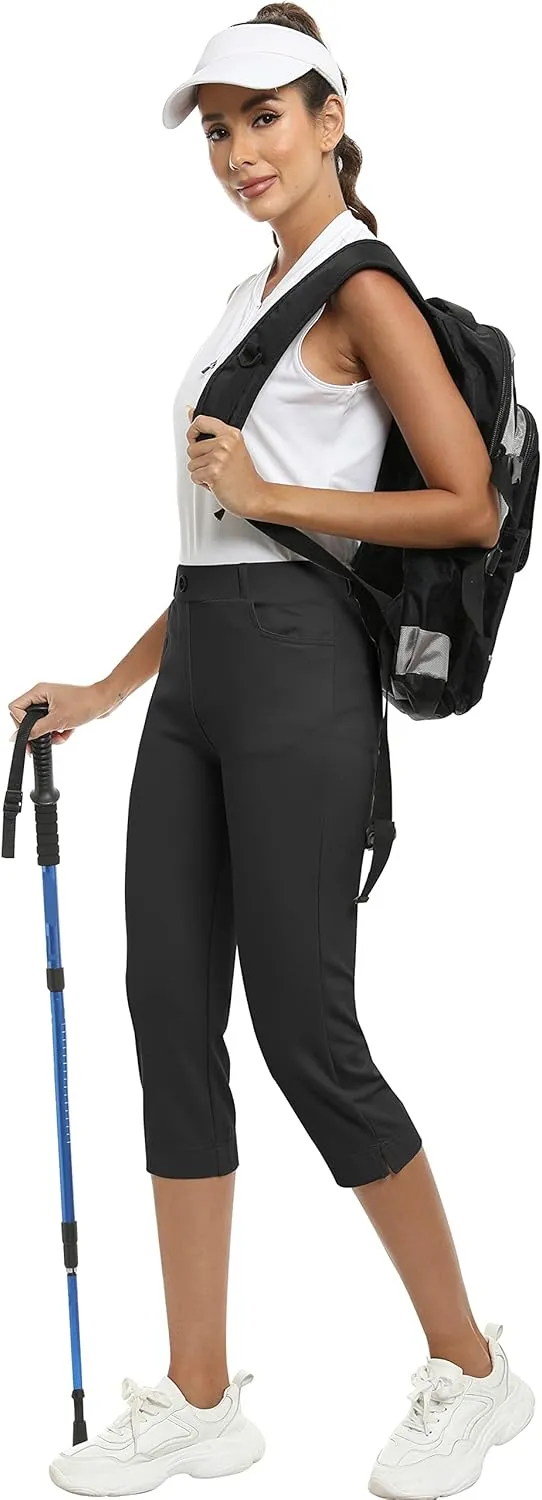 MoFiz Women's Yoga Dress Bootcut Work Slacks Stretch Office Casual Golf Pants Petite/Regular/29/31