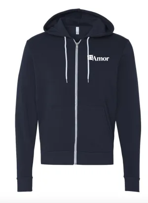 Navy Zip-Up Hoodie