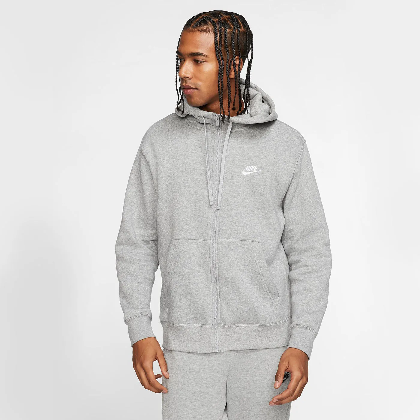 Nike Hoodie Zip Up  Sport Wear Grey