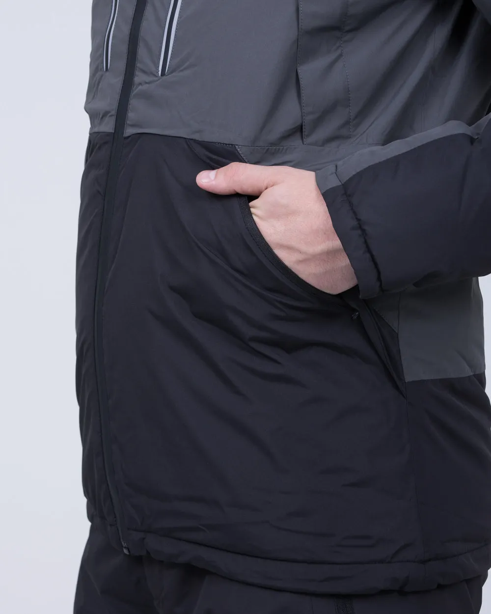 North 56 Tall Waterproof Ski Jacket (black/grey)