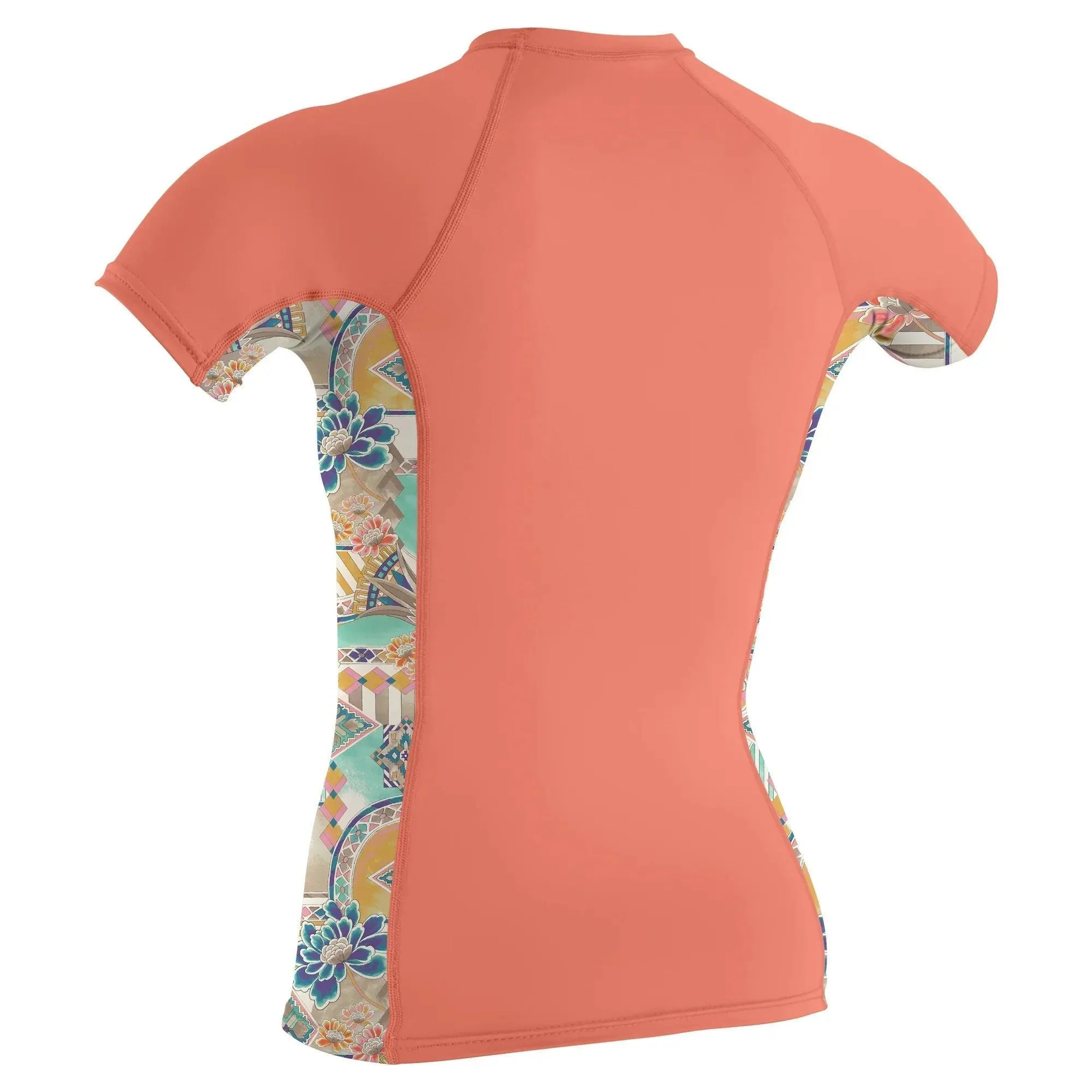 O'Neill Women's Side Print S/S Rash Vest Nectar Zephora