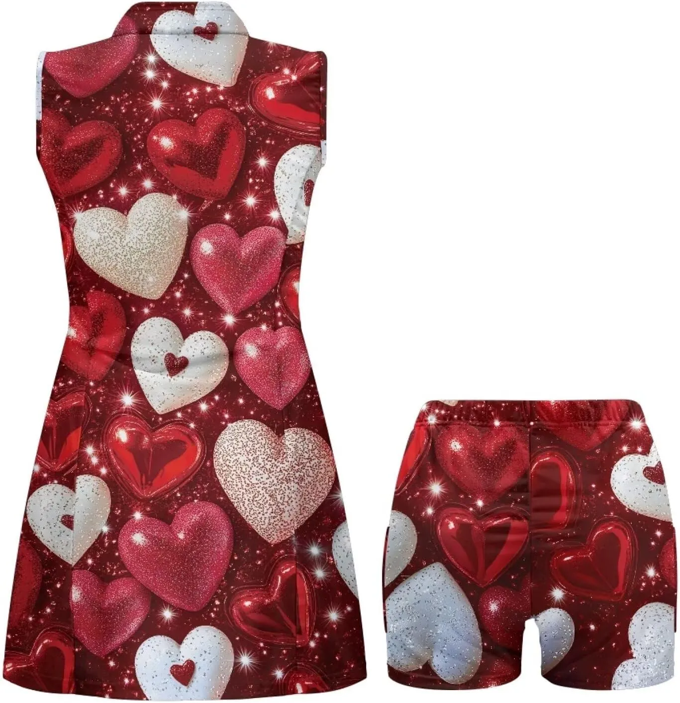 POLERO Golf Dresses for Women with Shorts Casual Dress Sleeveelss Tennis Dresses Mini Athletic Dresses