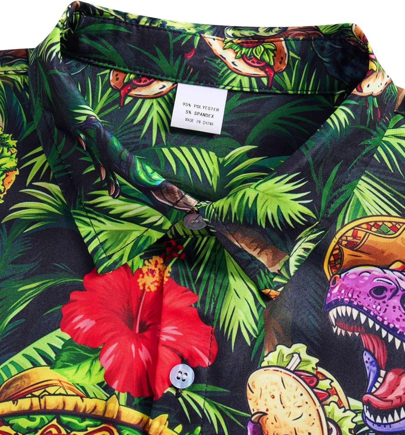 RAISEVERN Mens Hawaiian Shirt Casual Button Down Short Sleeve Tropical Beach Dress Shirt for Summer Holiday
