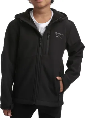 Reebok Boys' Jacket - Youth Lightweight Weather Resistant Softshell Coat - Kids' Outerwear Windbreaker Coat for Boys (8-20)