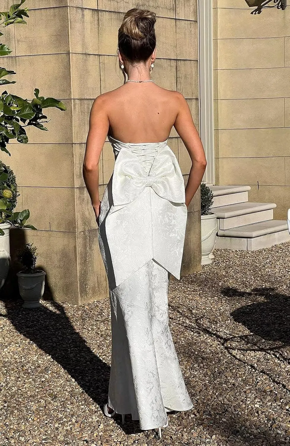 RSOETOO Prom Dresses 2025 Floral Print Long Satin Tight Cocktail Party Gowns for Teens Formal Dresses RO204