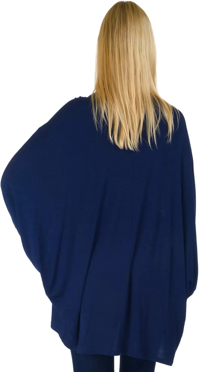 Simply Ravishing Women's Dolman Half Sleeve Open Cardigan (Size: S- 5X)