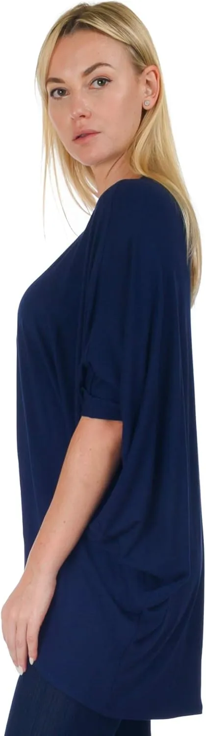 Simply Ravishing Women's Dolman Half Sleeve Open Cardigan (Size: S- 5X)