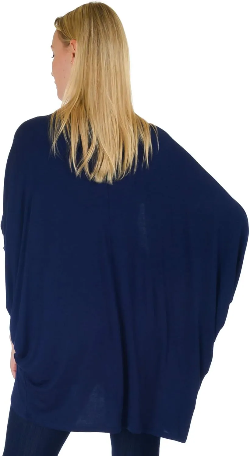 Simply Ravishing Women's Dolman Half Sleeve Open Cardigan (Size: S- 5X)