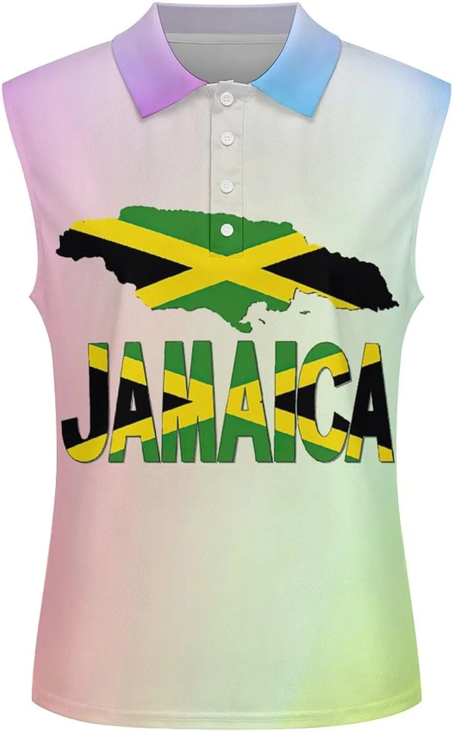 Sleeveless Shirts for Women American Flag V Neck Shirt Casual PO-LO Tank Top Pullover Quick Dry with Designs