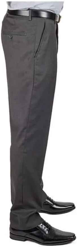 Slim Fit Men's Solid Suit Pants Trouser Flat Front No Pleats Dress Slacks