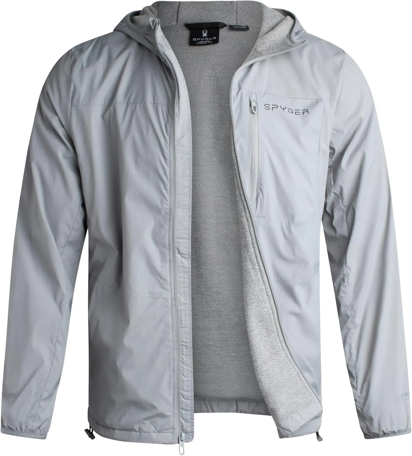 Spyder Mens Rain Jacket - Wind & Water Resistant Rain Coats for Men - Hooded Mens Windbreaker Lightweight for Travel and Golf