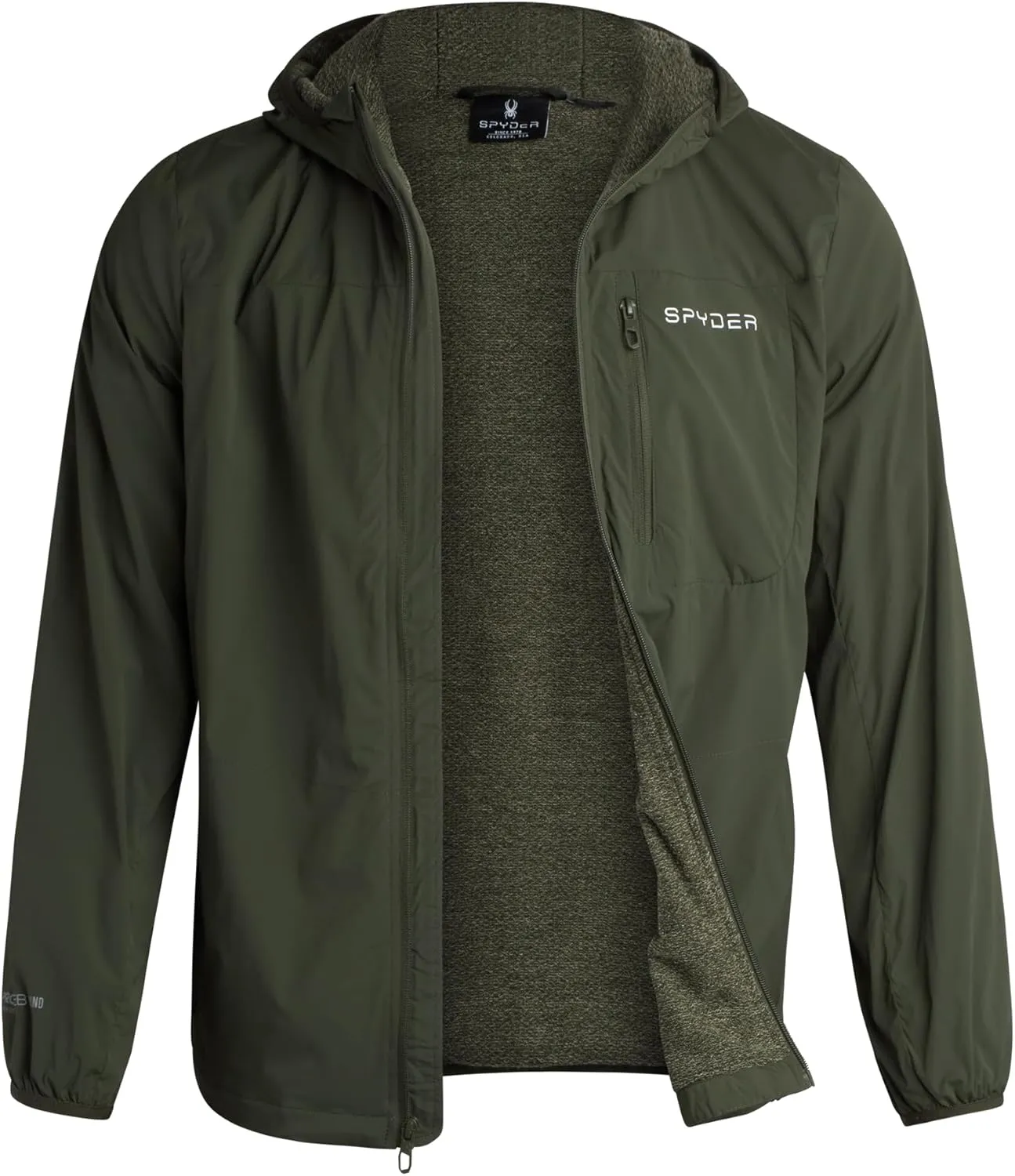 Spyder Mens Rain Jacket - Wind & Water Resistant Rain Coats for Men - Hooded Mens Windbreaker Lightweight for Travel and Golf