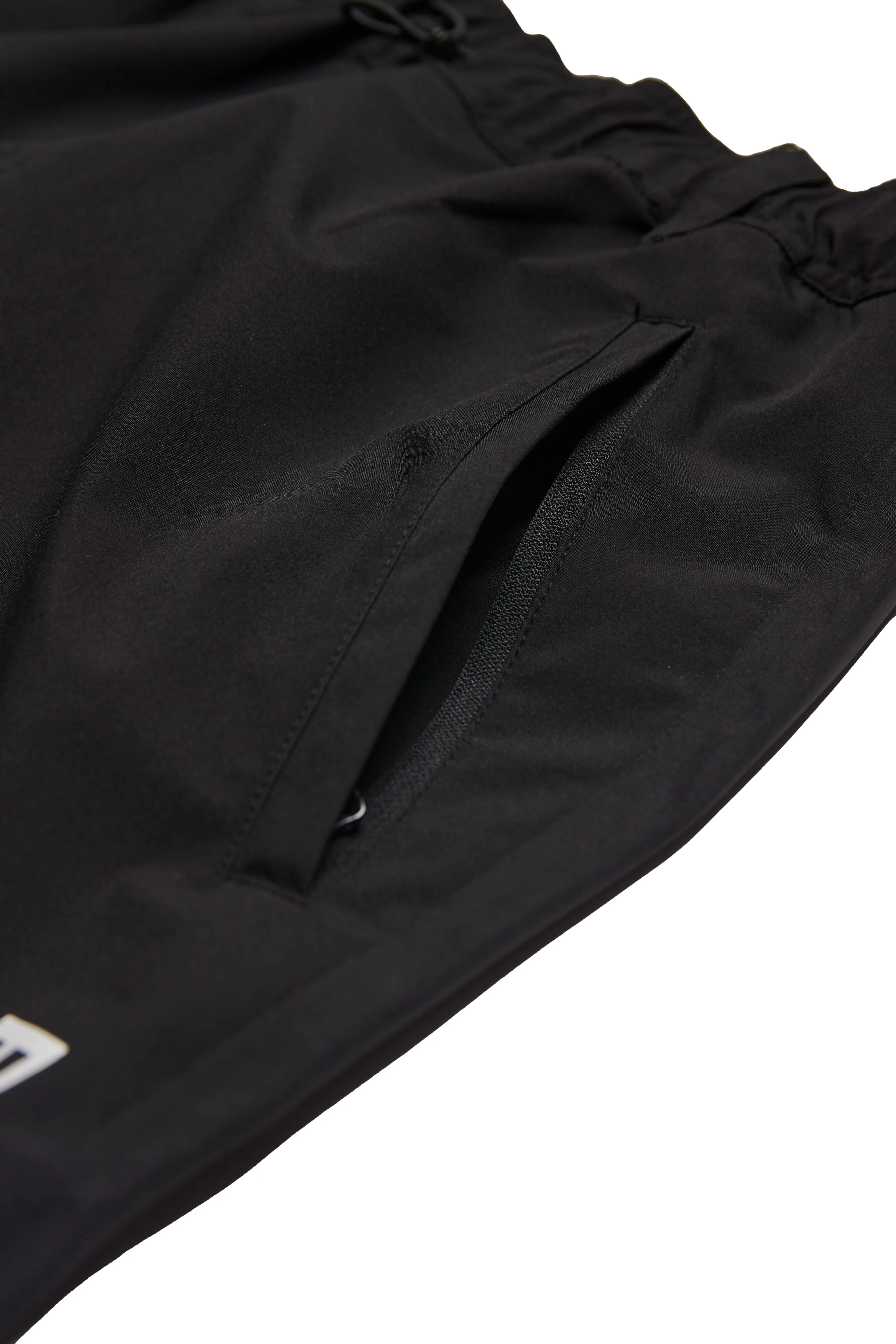 SQUARE LOGO WATERPROOF  PANTS BLACK