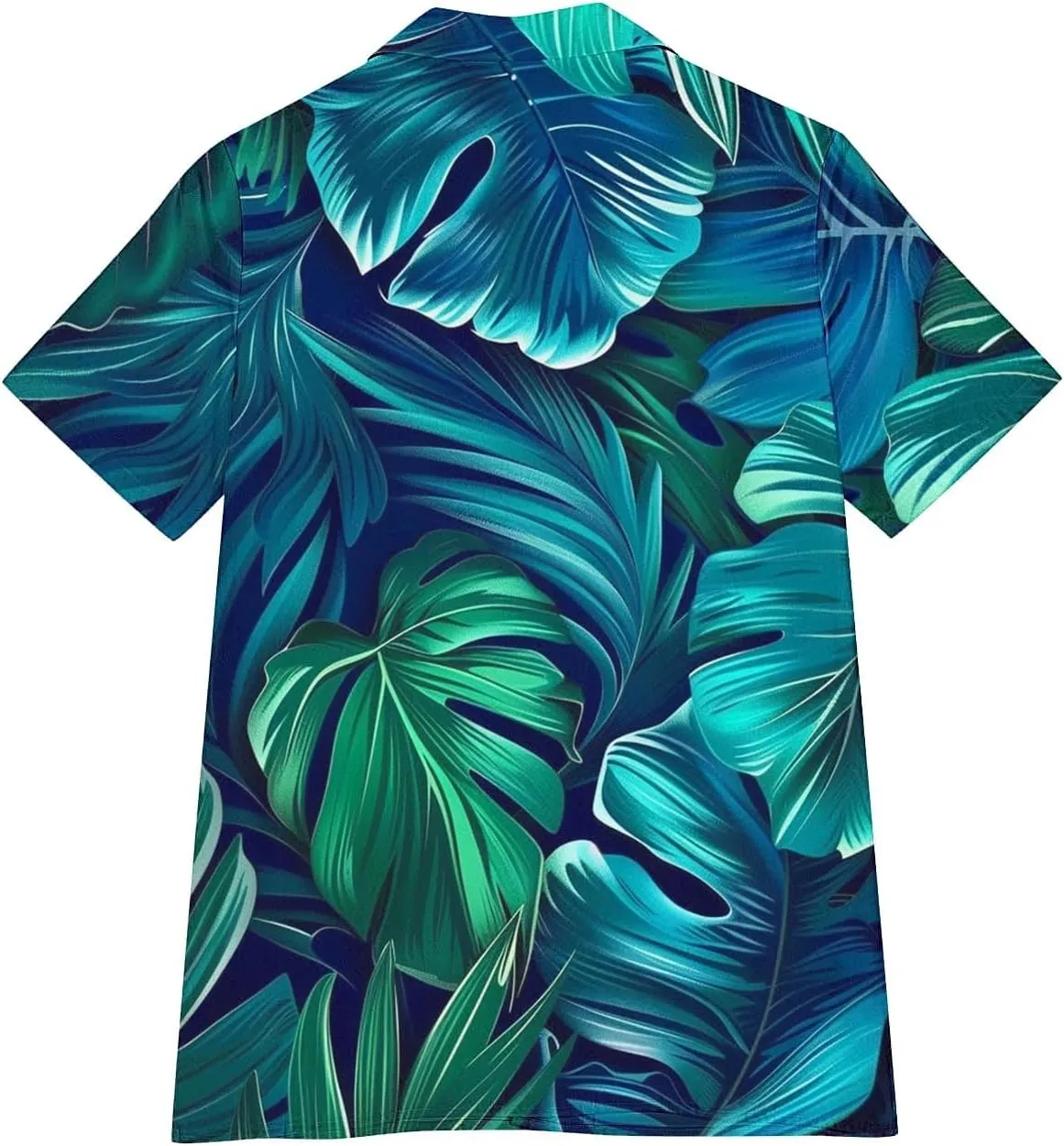 Summer Hawaii Shirts for Women Cool Floral Tropic Print V Neck Tops Button Up T-Shirt Trendy Beach Vacation Blouse