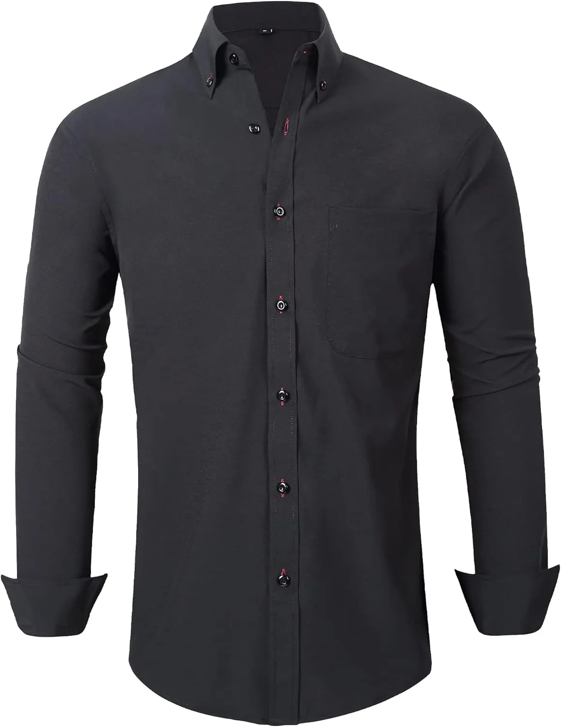 SWISSWELL Dress Shirt for Mens Long Sleeve Casual Button Down Shirts Wrinkle-Free Button Up Shirt