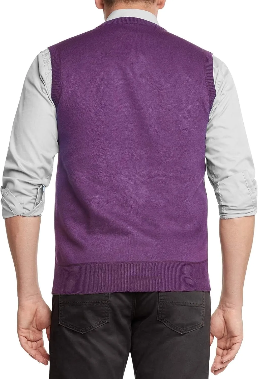 True Rock Men's Argyle V-Neck Sweater Vest