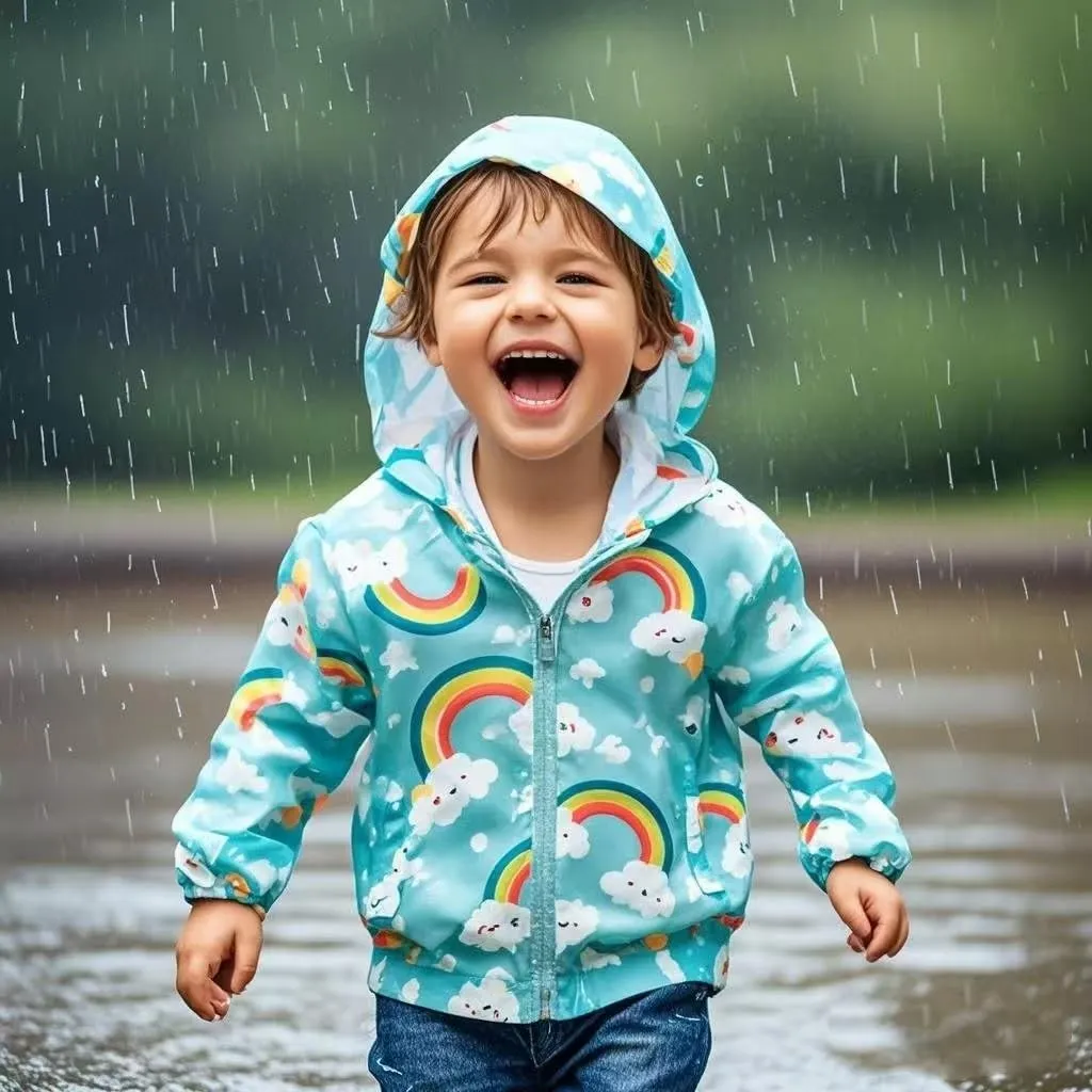 TUIJI Toddler Jacket Hooded Trench Lightweight Windbreaker