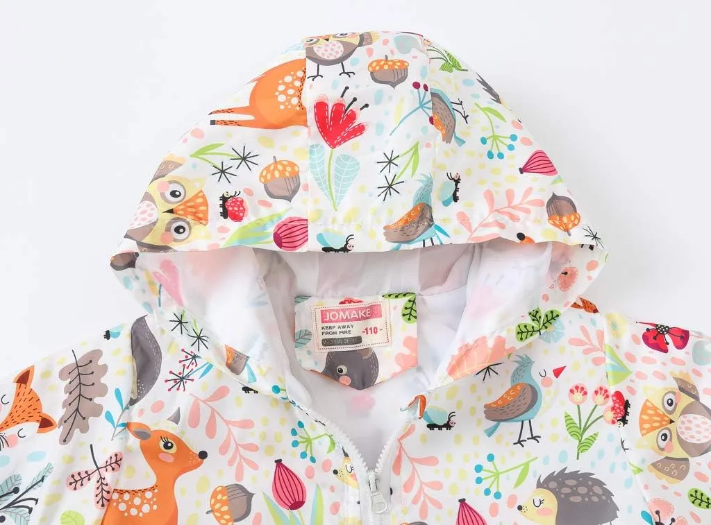 TUIJI Toddler Jacket Hooded Trench Lightweight Windbreaker