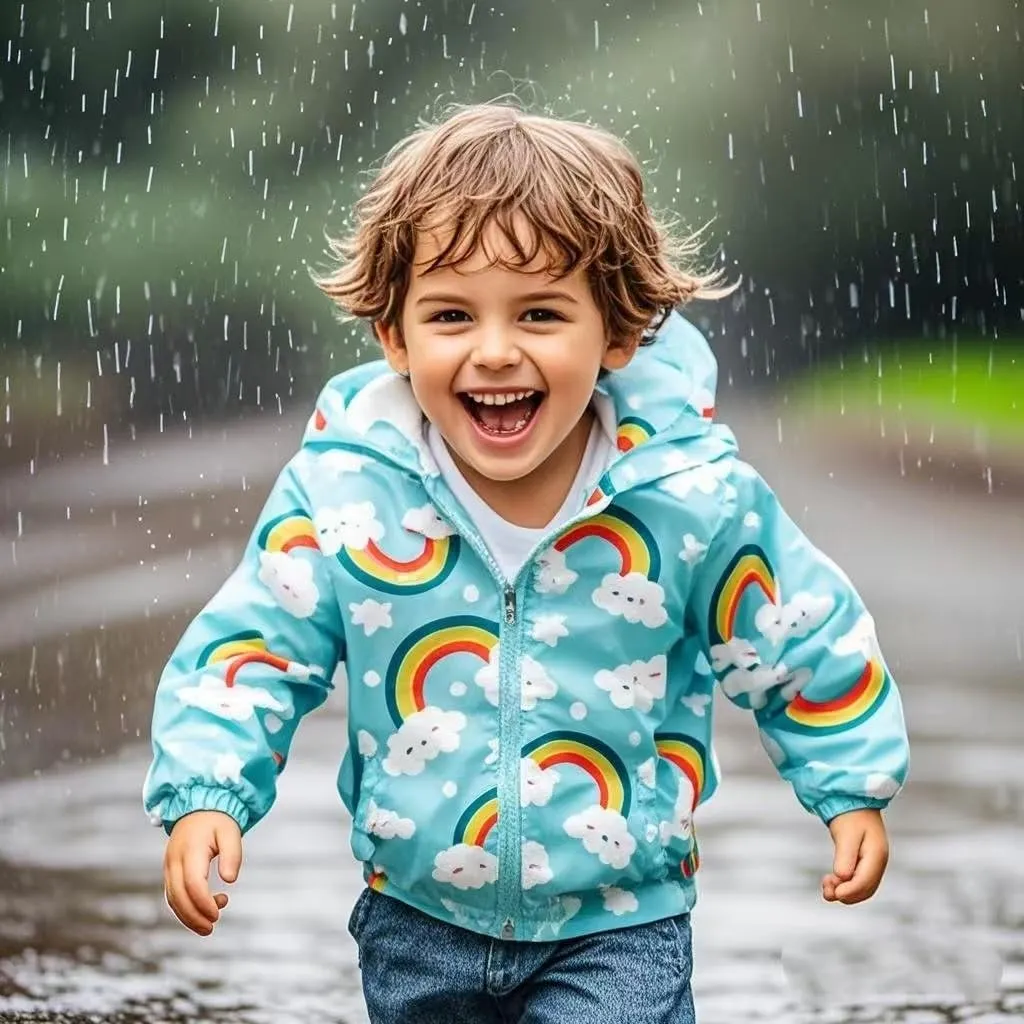 TUIJI Toddler Jacket Hooded Trench Lightweight Windbreaker