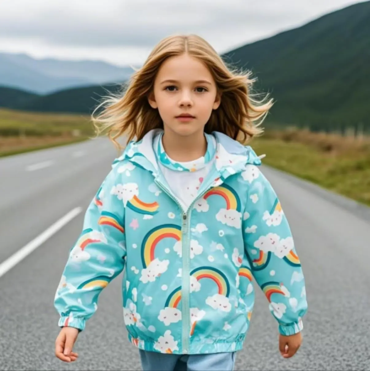 TUIJI Toddler Jacket Hooded Trench Lightweight Windbreaker