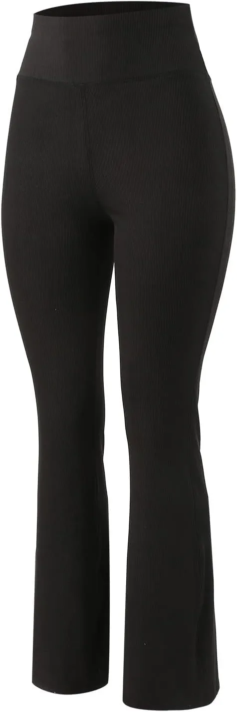 Uillui Flare Pants for Women Gym Athletic Yoga Tights Sweatpants High Waist Stretch Casual Bell Bottom Trouser Homewear Pant