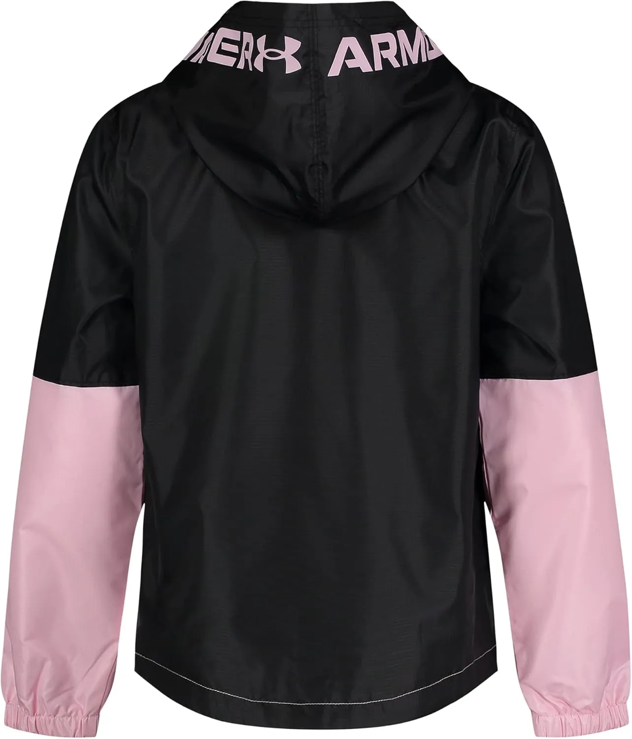 Under Armour Girls' Windbreaker, Zip-up Jacket, Water Repellent and Windproof