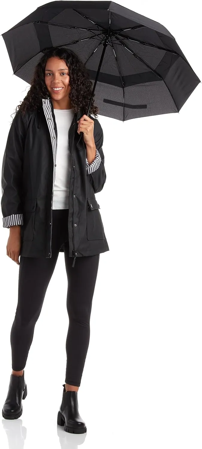 URBAN REPUBLIC Rain Jacket Women - Lightweight Waterproof Windbreaker for Women (S-3XL)