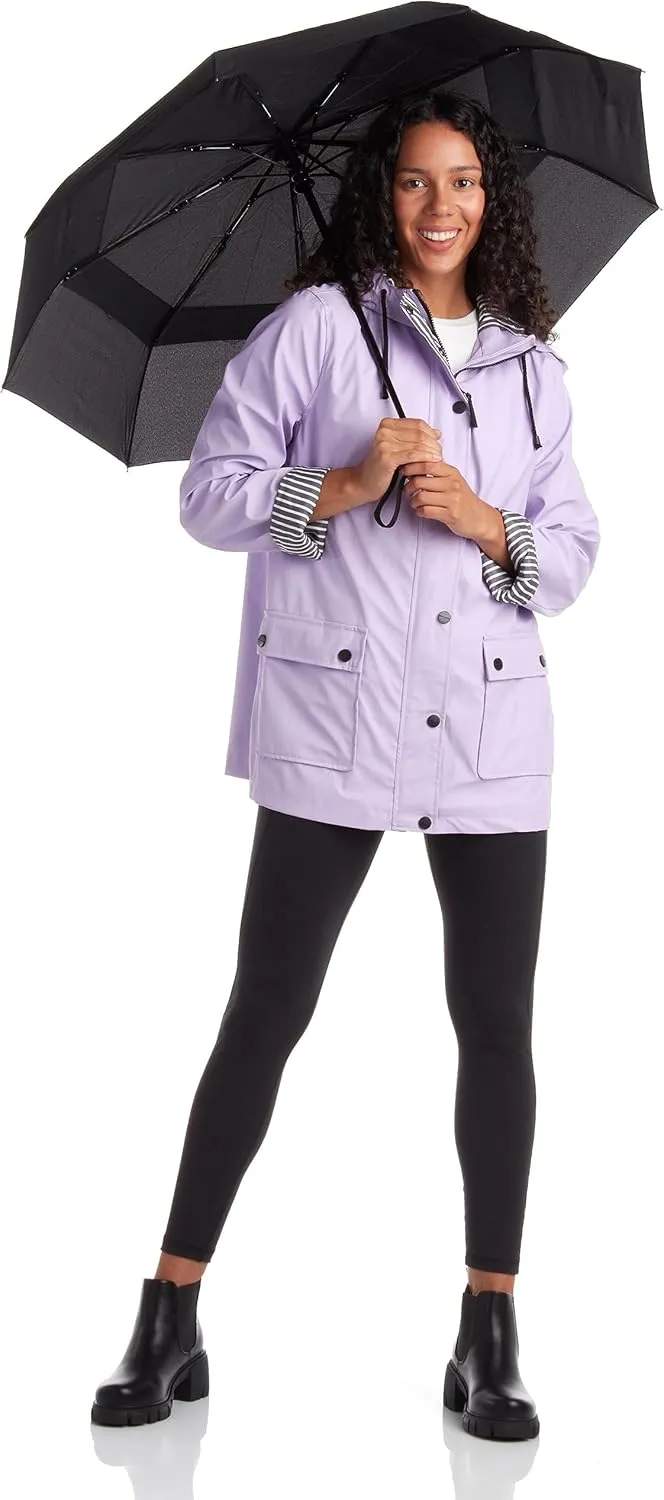 URBAN REPUBLIC Rain Jacket Women - Lightweight Waterproof Windbreaker for Women (S-3XL)