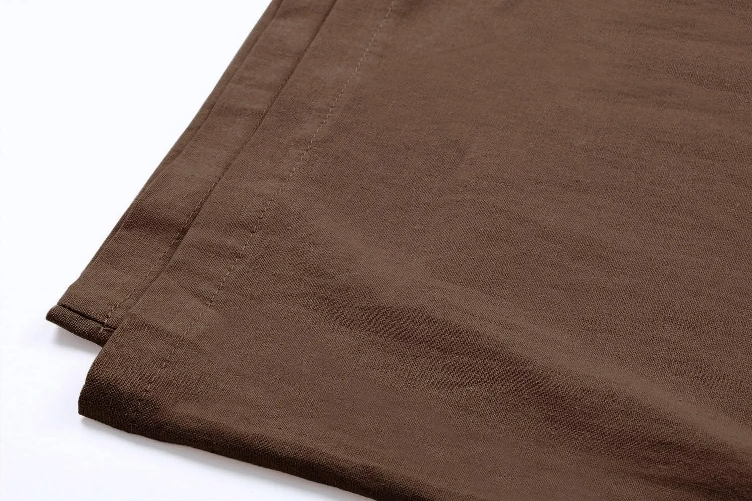 utcoco Men's Cotton Linen Beach Pants Loose Casual Drawstring Wasit Slacks with Pocket