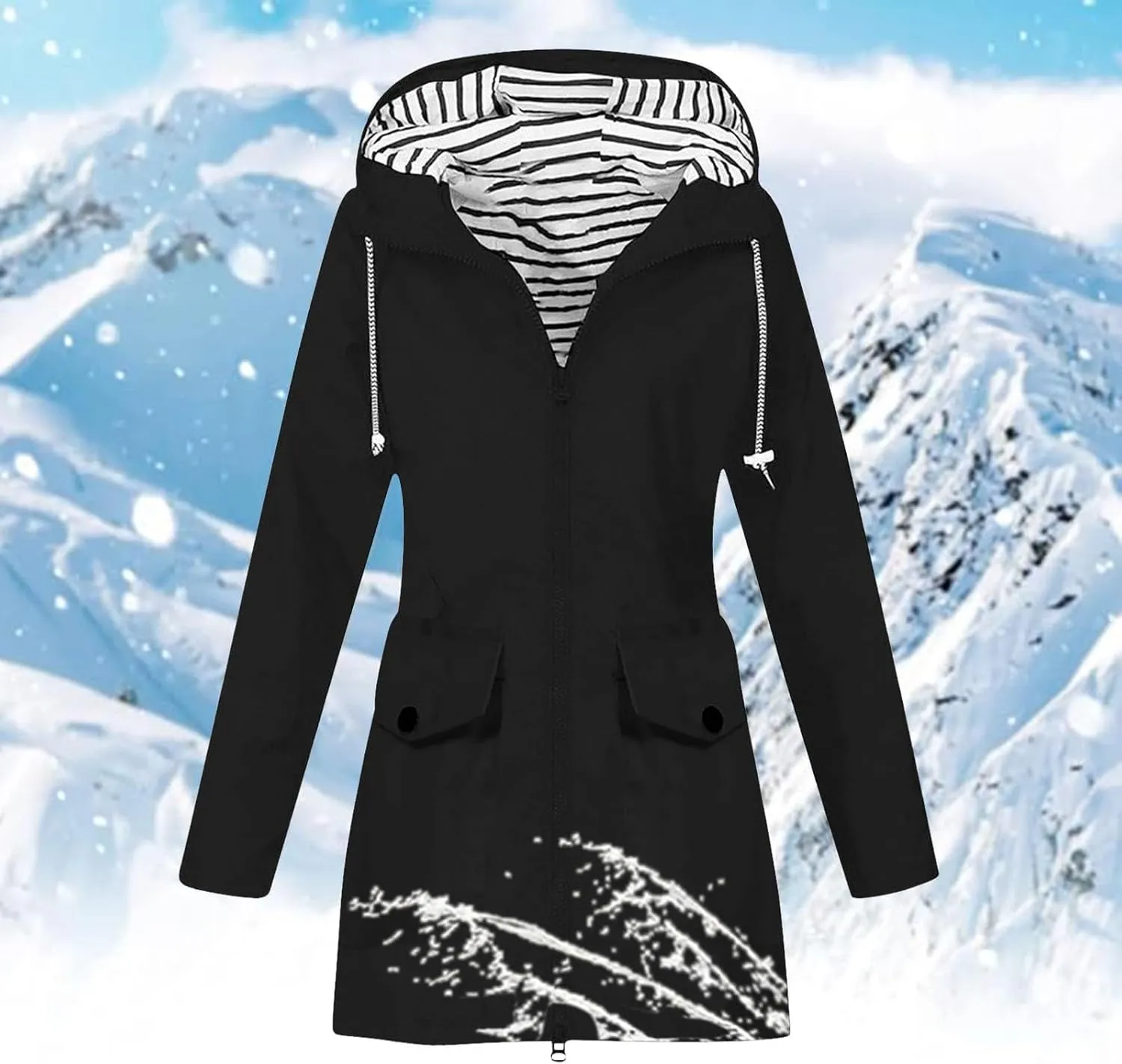 Warm for Women Puffer Coat Quilted Jackets Plus Size Padded Jacket Fleece Lined Soft Fuzzy Sweatshirts Hoodie Thicken