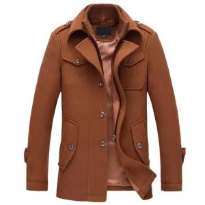 West Louis Wool Winter Warm Outerwear Coat