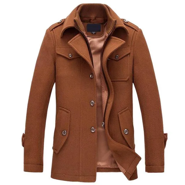 West Louis Wool Winter Warm Outerwear Coat