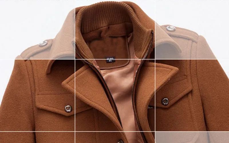 West Louis Wool Winter Warm Outerwear Coat