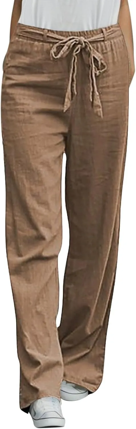 Wide Leg Sweatpants Winter Opaque Yoga Slacks with Pockets Barrel Pants Water Resistant