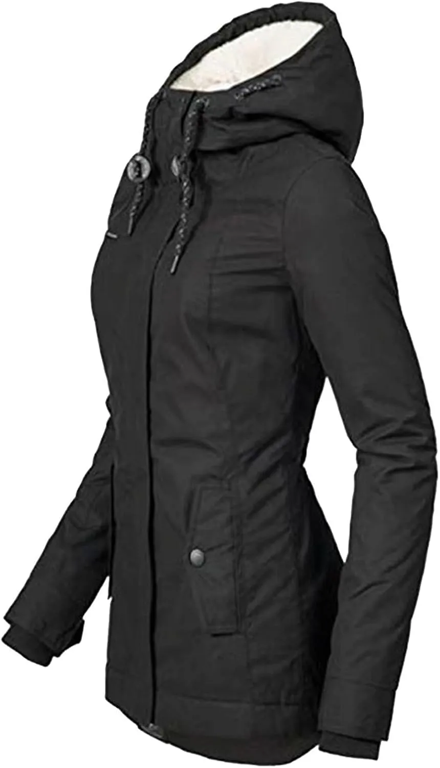 Windbreaker Cardigans Tops Windbreaker Jackets for Wowomen Fuzzy Quilted Jackets Padded Jacket Winter Coat Fall Cozy