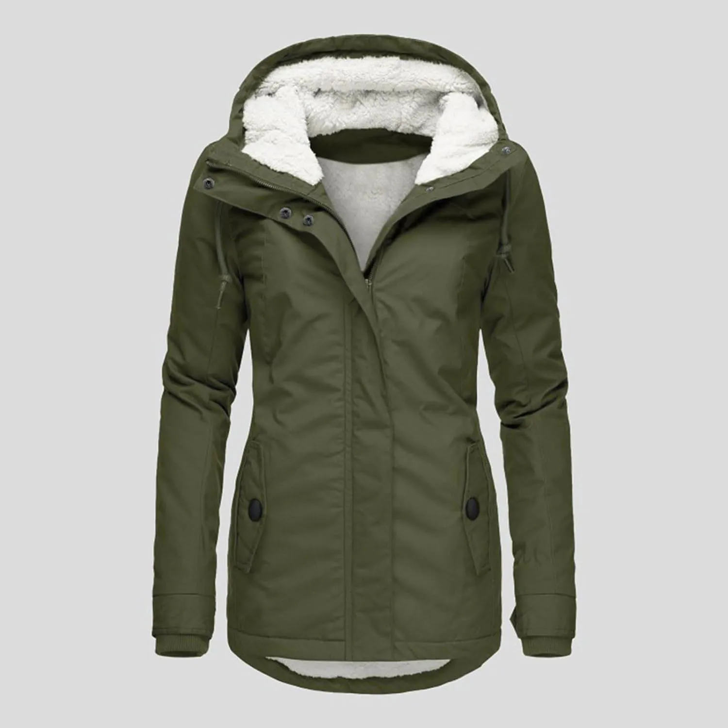Windbreaker Cardigans Tops Windbreaker Jackets for Wowomen Fuzzy Quilted Jackets Padded Jacket Winter Coat Fall Cozy